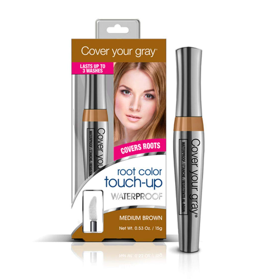Waterproof Hair Color Touchup Brush In Medium Brown