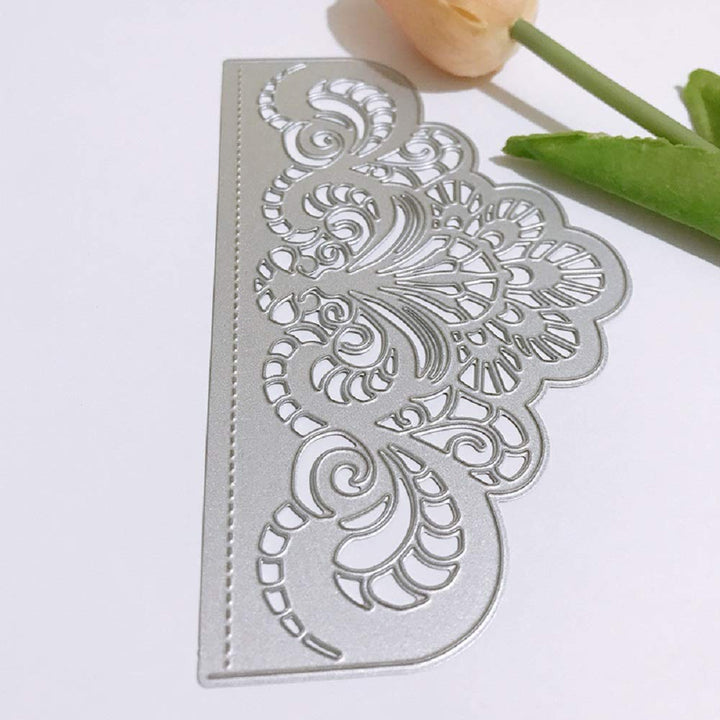 Metal Die Cuts Wedding Invitation Lace Flower Border Cutting Dies Cut Stencils for DIY Scrapbooking Photo Album Decorative Embossing Paper Dies for Card Making Template Paper Crafting Supplies