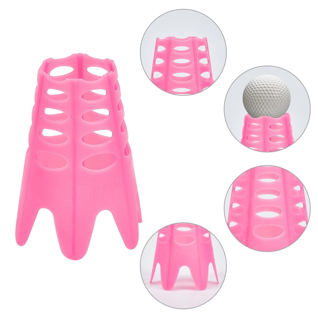 17Pcs Golf Simulator Tees Plastic Golf Tee Golf Mat Tees Practice Golf Tees Perfect for Turf and Driving Range Indoor Claw Tee Mixed Color