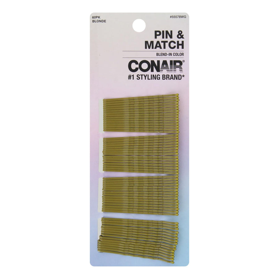 Styling Essentials Bobby Pins -Blonde, 60 Pcs