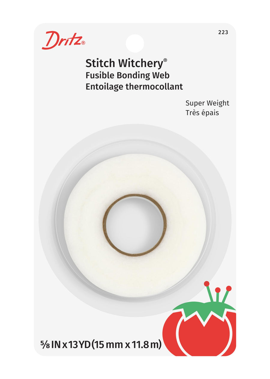 - 223 Stitch Witchery Super Weight fusible, 5/8-Inch X 13-Yards, White