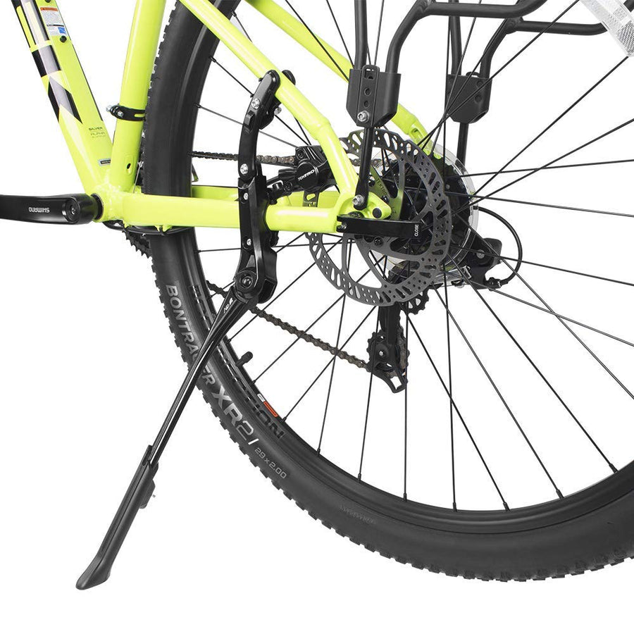 Bike Kickstand - Lightweight Aluminum Alloy Rear Side Kick Stand for 24-28 Bikes - Tool-Free Installation, Suitable for All Bikes and Terrains