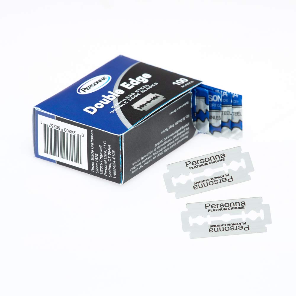 DE Double Edge Razor Blades, 100 Count