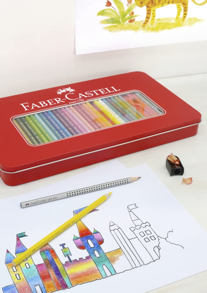 Classic Colored Pencils Tin Set, 48 Vibrant Colors In Sturdy Metal Case