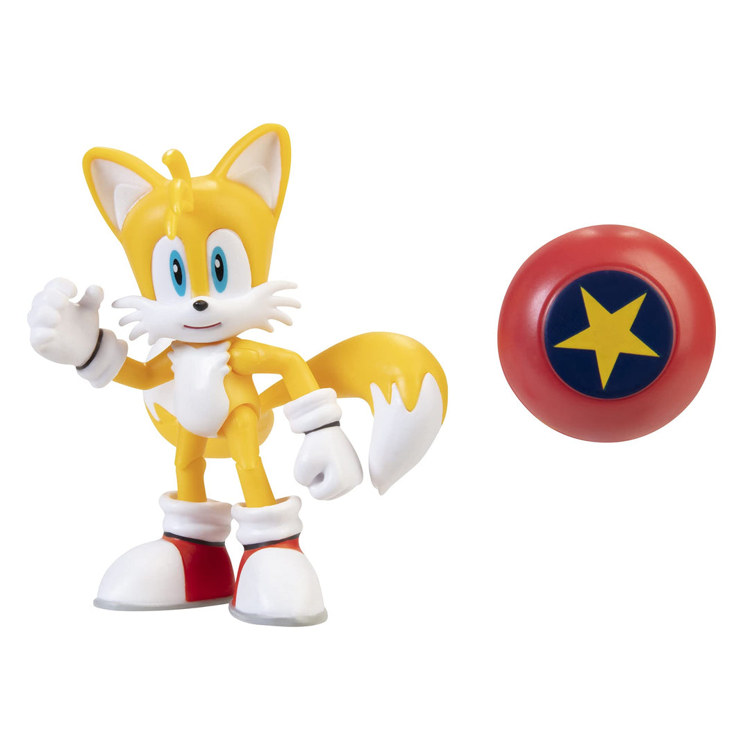 4-Inch Action Figure Modern Tails with Star Spring Collectible Toy