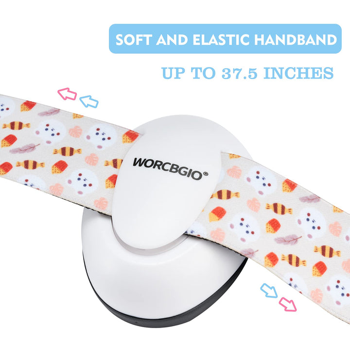 Infant Ear Protection Headphones with Adjustable Elastic Headband&Comfortable White Muffs Baby Earmuff Helps Sleep Well & Reduce Noise (Gypsophila, Pink