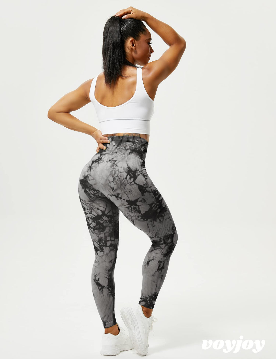 Tie-Dye Leggings for Women High Waisted Yoga Pants,TIK Tok Pant for Women Peach Butt Lifting Leggings