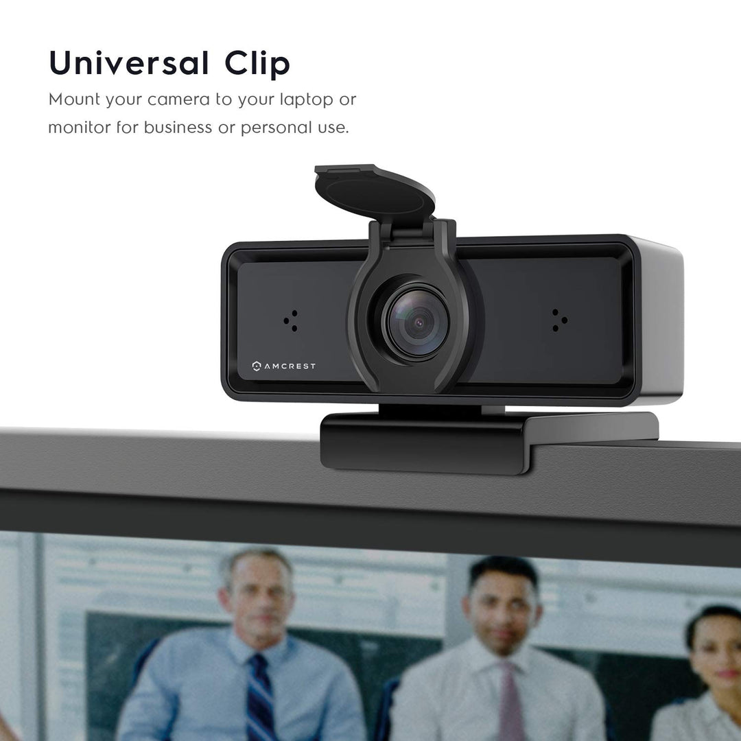 1080P Webcam with Microphone & Privacy Cover, 2 Noise-Cancelling Mics, USB Webcams for Desktop/Laptop PC Computer, Web Cam for Calls, Conference, Zoom, Skype, Online Classes, Meetings AWC2198