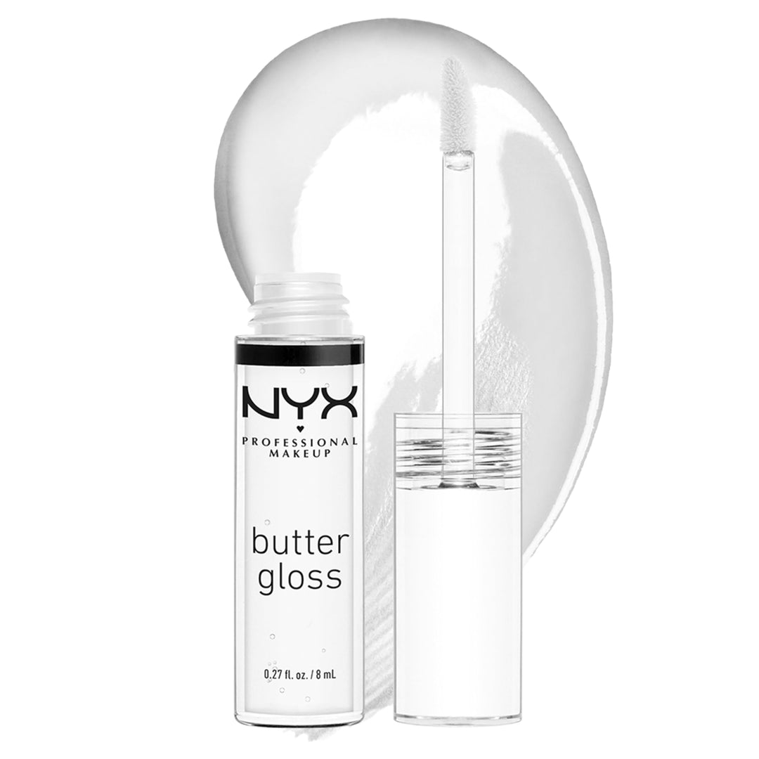 PROFESSIONAL MAKEUP Butter Gloss, Non-Sticky Lip Gloss - Sugar Glass (Clear)