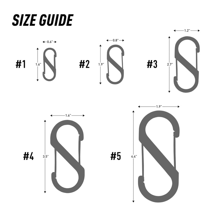 SB234-03-11 S-Biner Carabiner, Assorted, Stainless