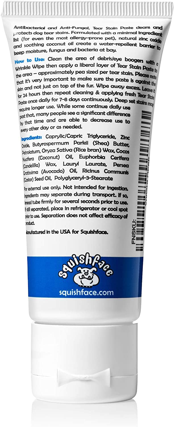 Tear Stain Paste - Cleans Dog Tear Stains - 2 Oz, Great for Long Hair Dogs Such as Poodles, Terriers and Maltese