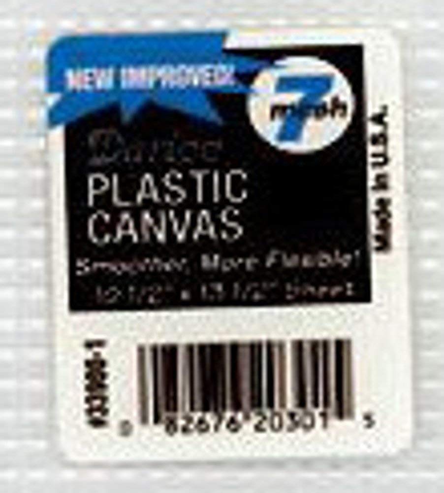 4-Pack of Mesh Plastic Canvas - Clear - 10.5 x 13.5
