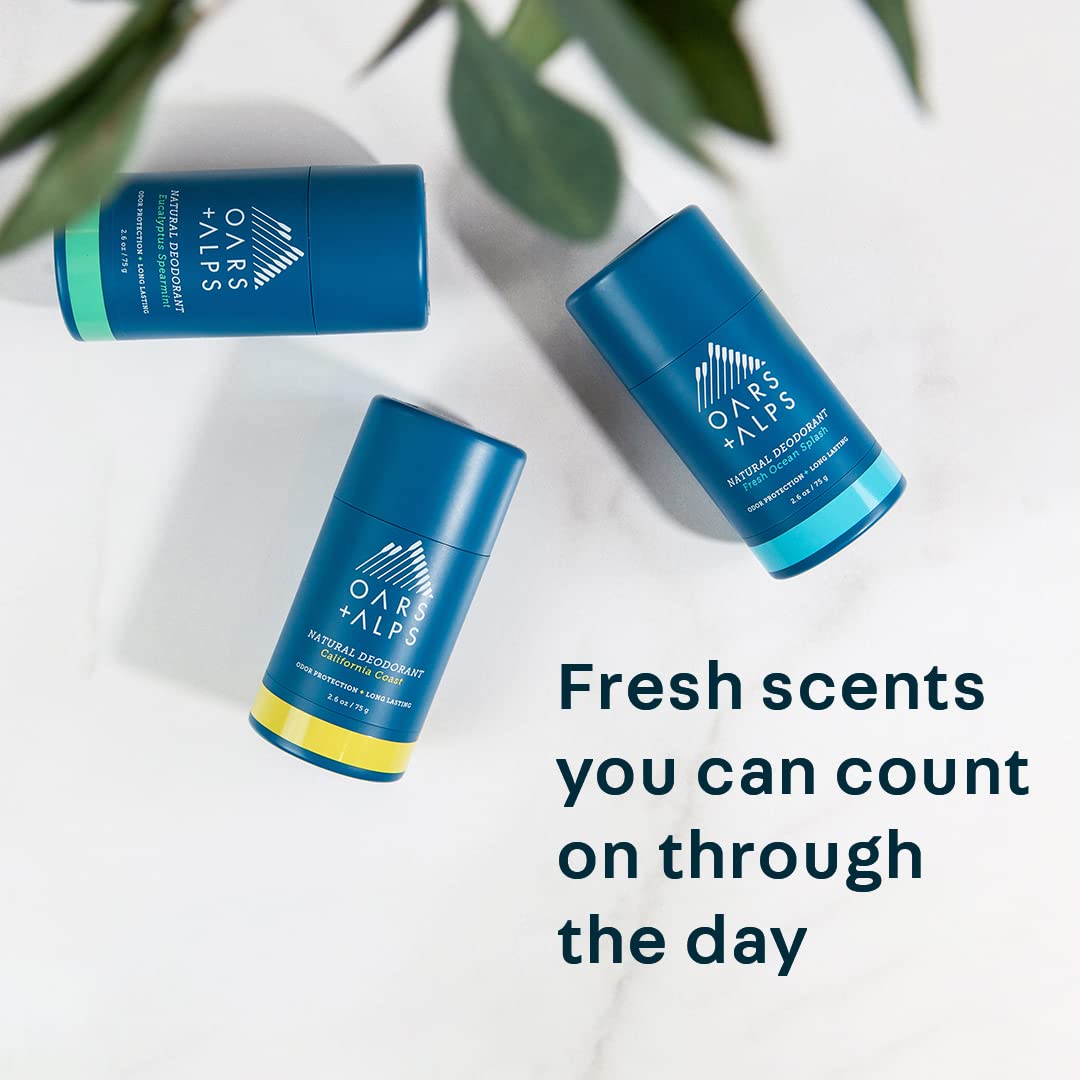 Aluminum Free Deodorant for Men and Women, Dermatologist Tested and Made with Clean Ingredients, Vegan, Travel Size, Fresh Ocean Splash, 1 Pack, 2.6 Oz