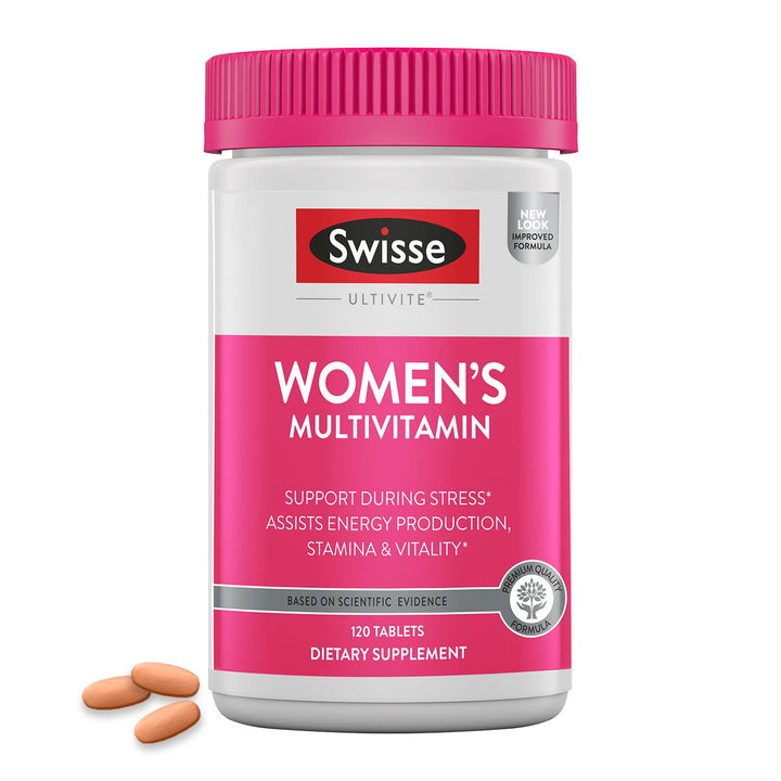 Daily Multivitamin for Women | 47 Vitamins, Antioxidants and Minerals + Adaptogens | Energy, Stress & Immune Support | Womens Multivitamin Supplement | 120 Tablets / 4 Months Supply