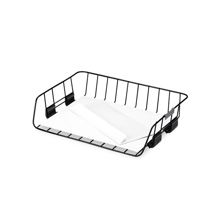 Workstation Wire Tray, Side Load, Letter, Black (62112)