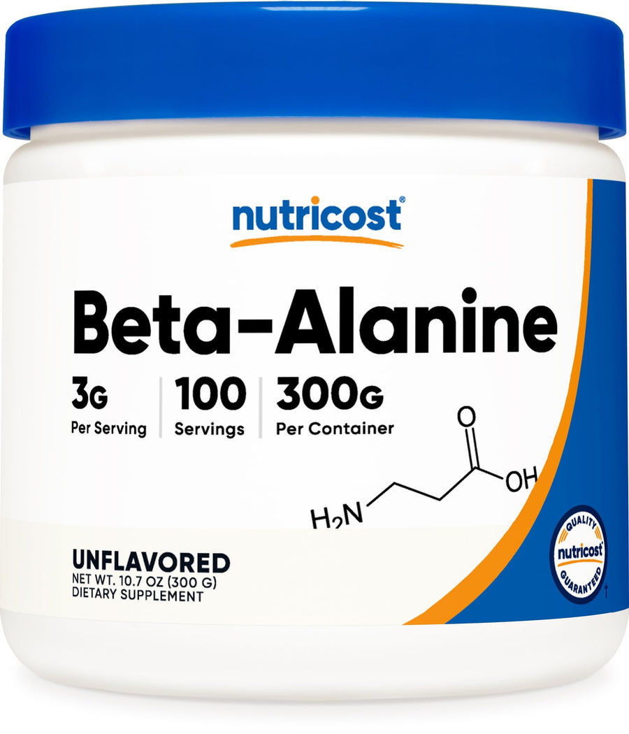 Beta Alanine Powder 300 Grams (10.7oz) - 3 Grams Per Serving