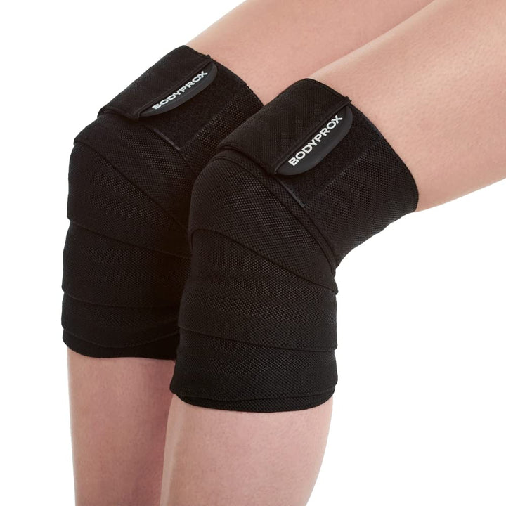 Knee Wrap 2 Pack for Squats, Weightlifting, Powerlifting, Leg Press, and Cross Training, Knee Support for Men and Women