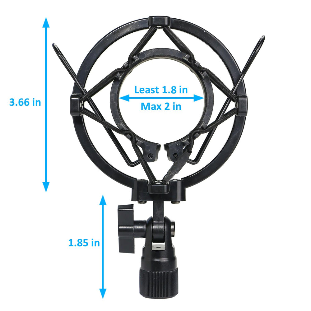 AT2020 Shock Mount - Microphone Mounts Reduces Vibration Noise and Shockmount Improve Recording Quality for Audio Technica AT2020 AT2020USB+ AT2035 ATR2500 AT4040 Condenser Mic
