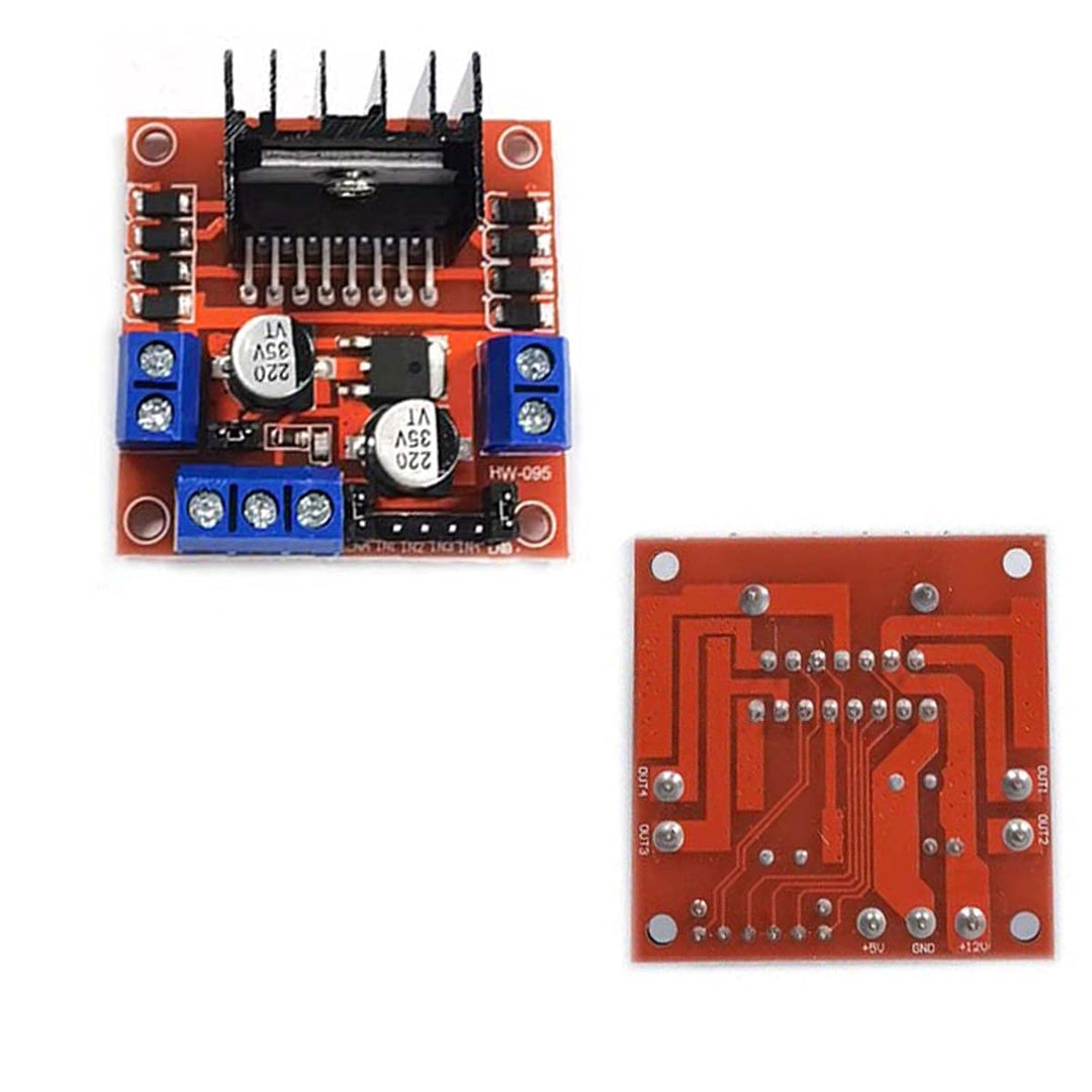 Kiro&Seeu 2PCS L298N Motor Drive Controller Board Module Dual H Bridge DC Stepper Motor Compatible with Ar-duino Electric Projects Smart Car UNO MEGA R3 Mega2560