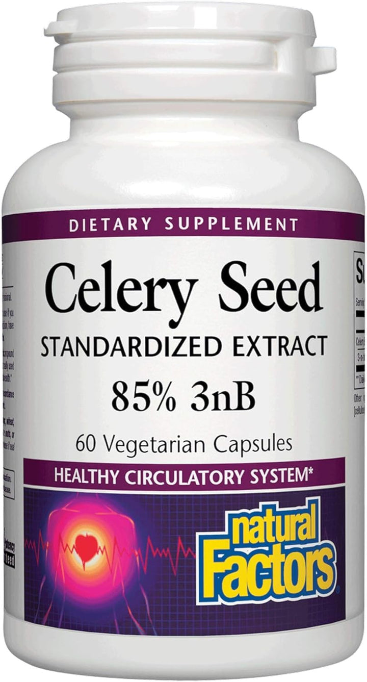 Celery Seed Extract , Herbal Supplement for a Healthy Circulatory System, 60 Capsules