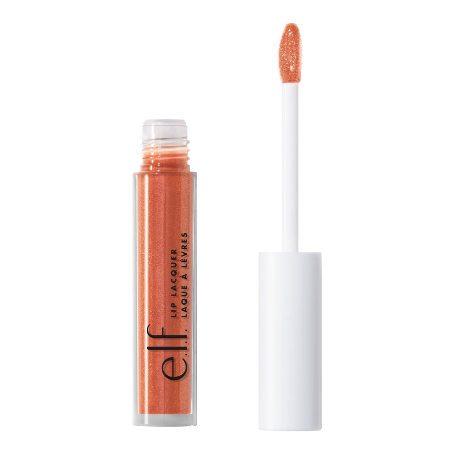 Lip Lacquer, Nourishing, Non-Sticky Ultra-Shine Lip Gloss With Sheer Color, Infused With Vitamins A & E, Vegan & Cruelty-Free, Mauve Glitz