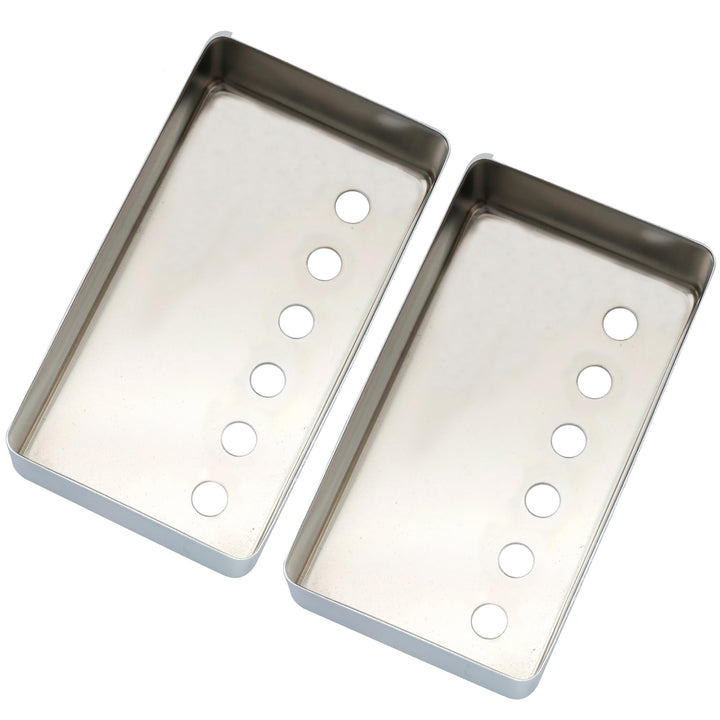 50mm/52mm Guitar Humbucker Pickup Covers Neck Bridge Humbucker Pickup Covers Set for Epiphone Les Paul Electric Guitar, Chrome (Set of 2)