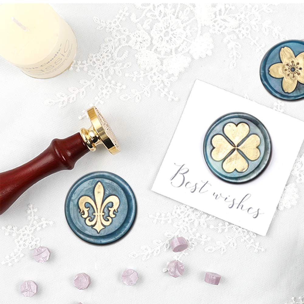 Sunflower Wax Seal Stamp Sunflower Seal Stamp Retro Wood Sealing Stamp for Wedding Envelopes Invitation Decoration (Sunflower)