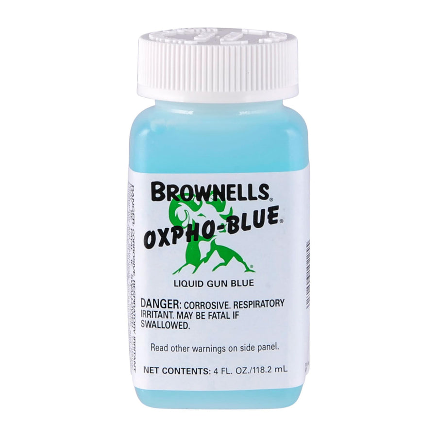 Oxpho-Blue Liquid Gun Blue, Cold Bluing Solution, Gunsmithing Tools Maintenance Cleaning Supplies, Professional Grade, 4 Fl oz. (118.2 mL)