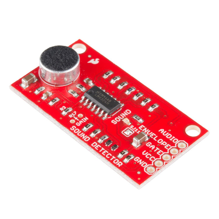 Sound Detector Audio Sensing Breakout Three Different outputs Audio Presence of Sound Binary Indication Amplitude Analog Representation VCC: 3.5V to 5.5V Ideal Voltage is 5V