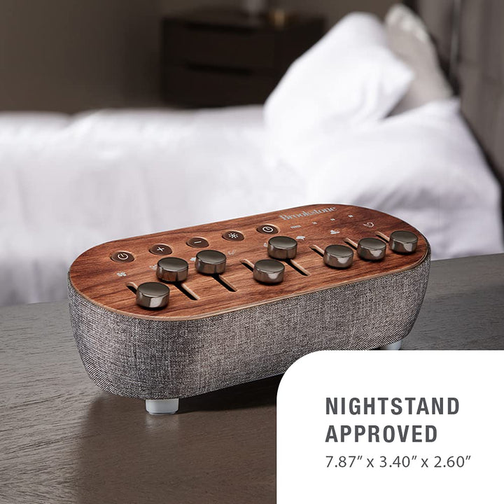 White Noise Sound Machine Mixer, Layer and Mix 8 Soothing Sounds and 7 Night-Light Colors, Rechargeable Small Travel Sound Machine, Auto-Off Timer