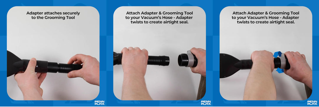 VacGroom Pet Grooming and Shedding Vacuum Attachment Kit – Great for Dogs, Cats, and Your Furniture! Works With Almost All Vacuum Brands
