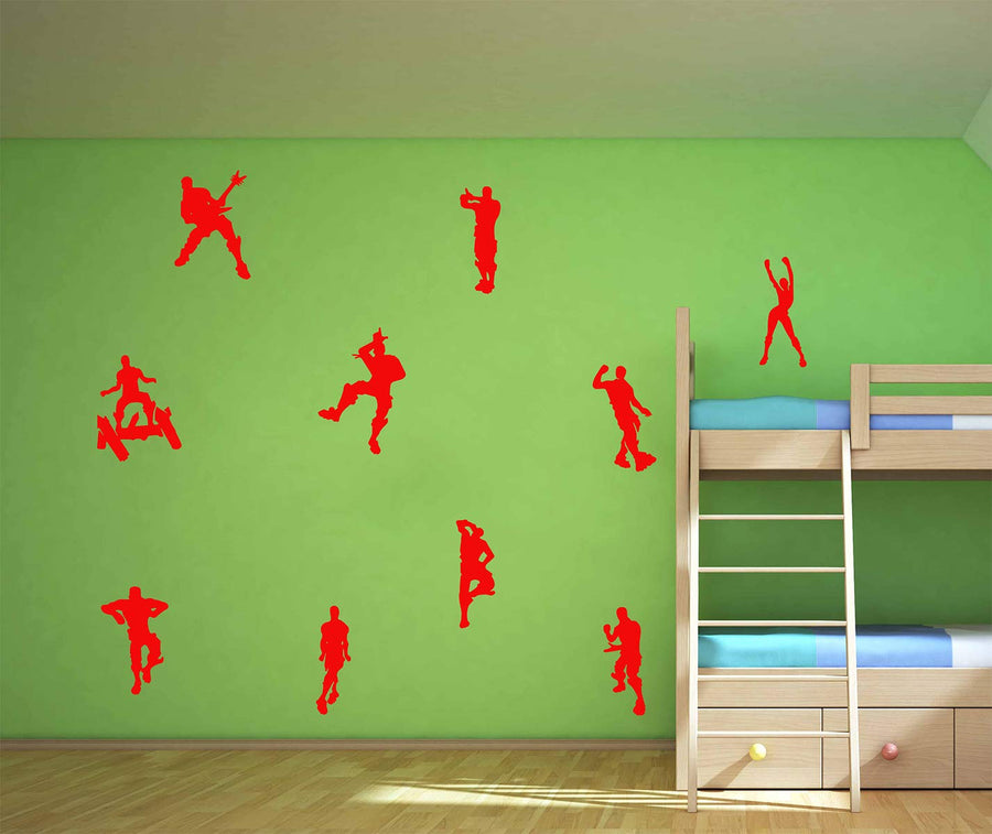Game Wall Decal Wall Sticker Poster Floss Dancing Decal Nursery Boys Room Wall Vinyl Decal Game Stickers (Blue)