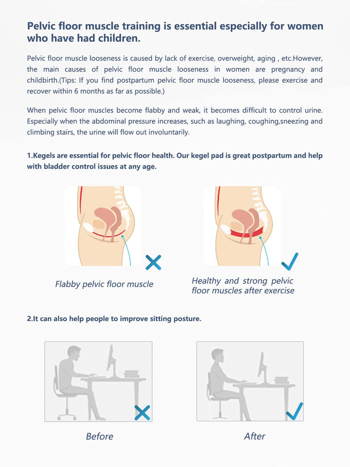 Pelvic Floor Strengthening Device Women,Pelvic Floor Muscle Training,Pelvic Floor Physical Therapy Use for Bladder Control and Pelvic Floor Exercise for Women and Men,Gray