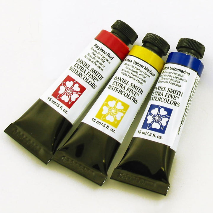 Extra Fine Primary Watercolor Set, 3 Tubes, 15ml, 1.5 Fl Oz (Pack of 1)