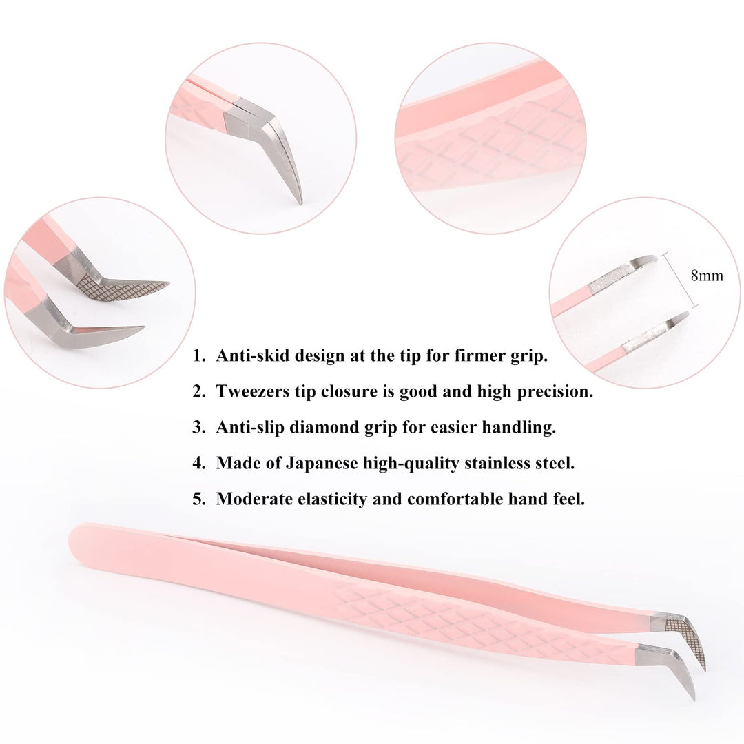 Eyelash Extensions Tweezers For Volume Lashes Easy to Make Fans Eyelashes Extensions Supplies Lash Extension Tweezers