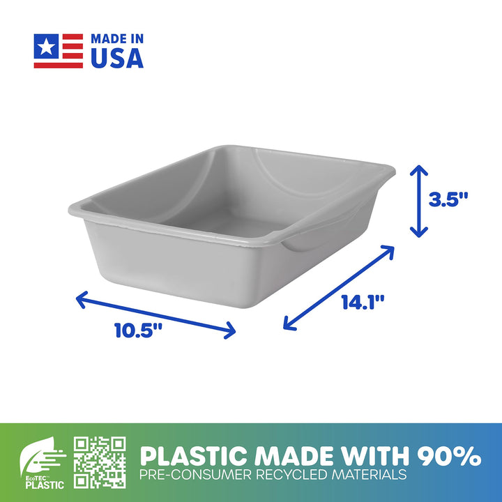 Litter Pan, Blue/Gray, Small, Made in USA