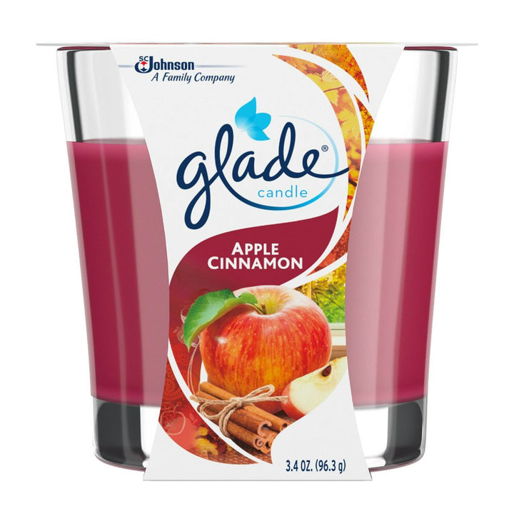 Candle Jar, Air Freshener, Apple Cinnamon, 3.4 Oz