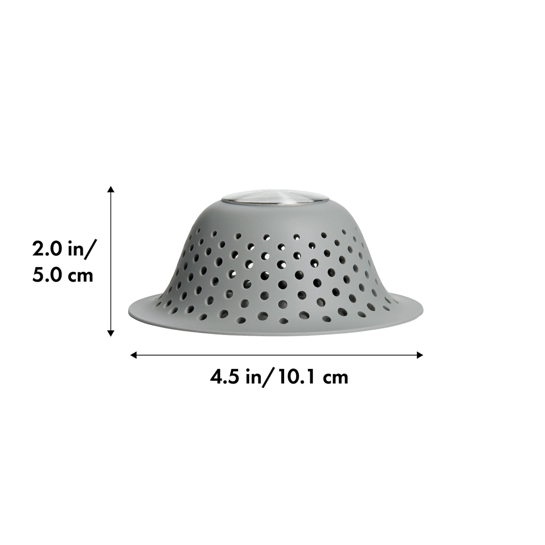Good Grips Silicone Shower & Tub Drain Protector, Gray