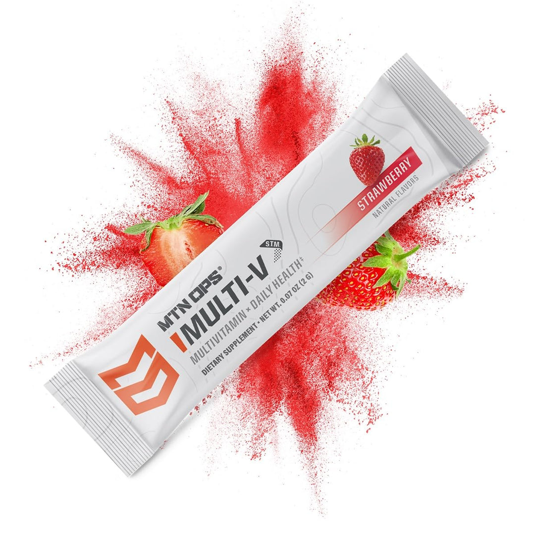 Multi-V, Daily Multivitamin for Women & Men with Immune Support, Safe for Kids, Gluten Free STM Packs, Variety of Flavors, 30 Servings