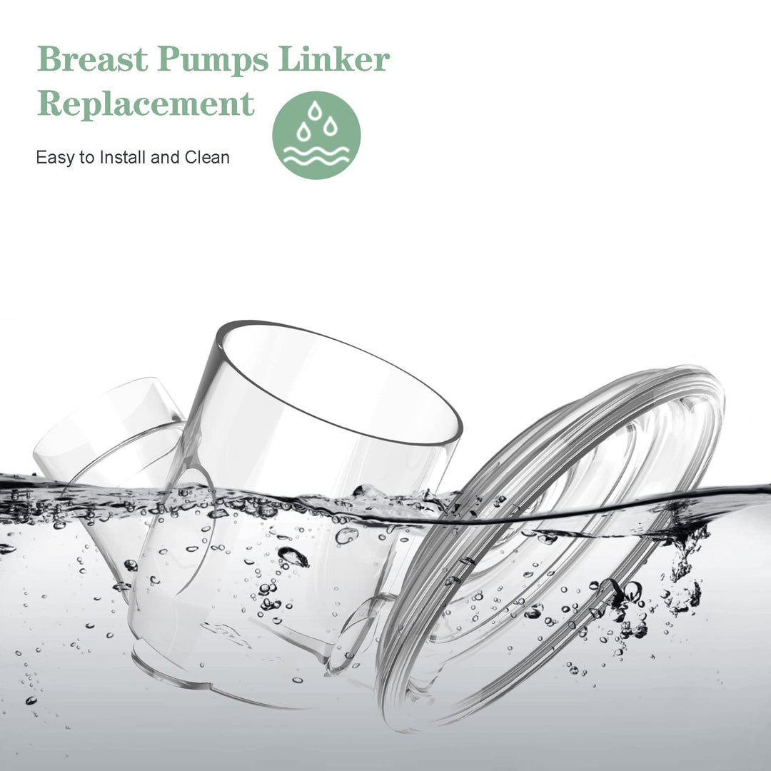Wearable Breast Pump Milk Accessories for Universal Model S9/S10/S12, Breast Pump Connector Linker to Connect Flange Valve and Diaphragm - 1 Pack