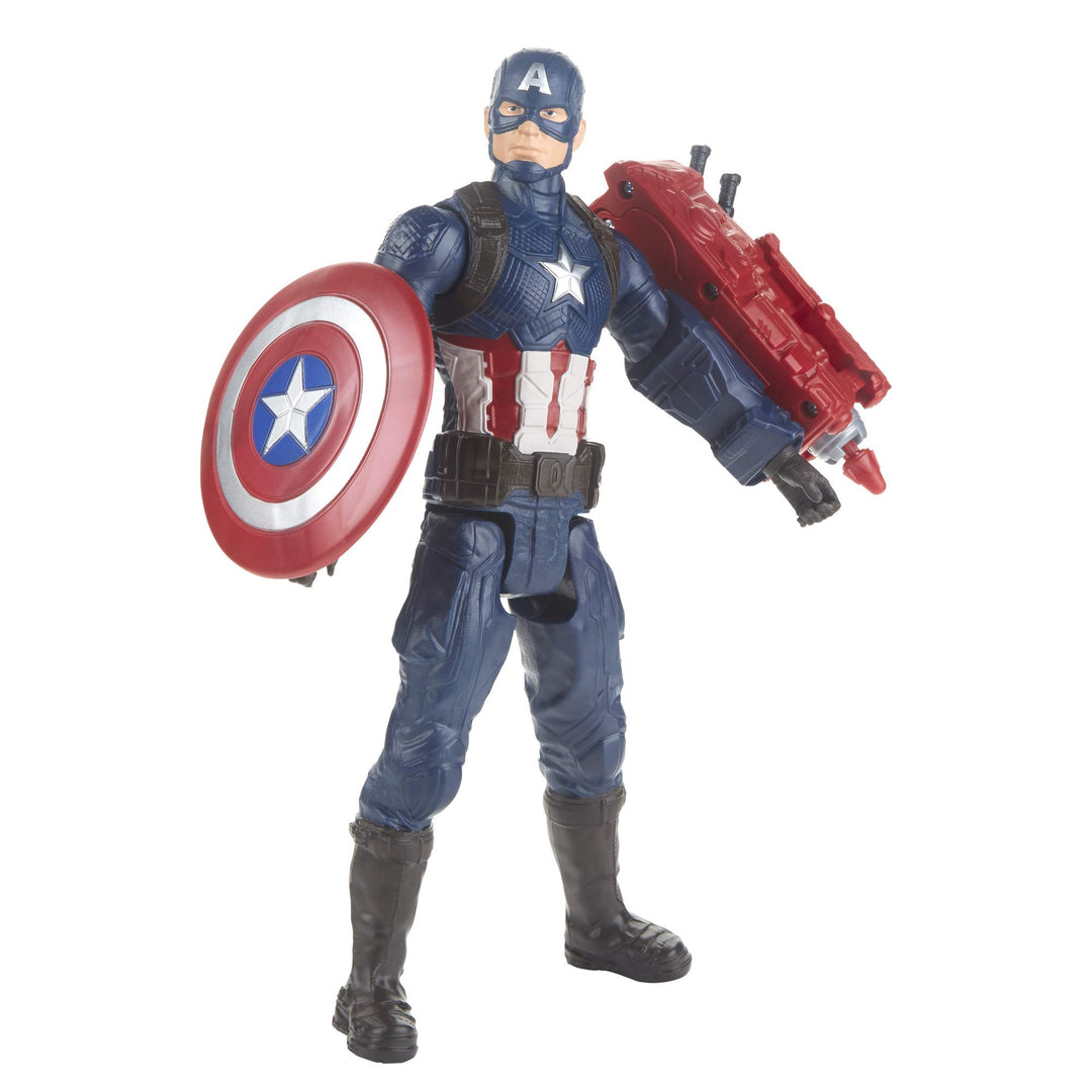 Avengers Endgame Titan Hero Series Captain America 12-Scale Super Hero Action Figure Toy with Titan Hero Power Fx Port
