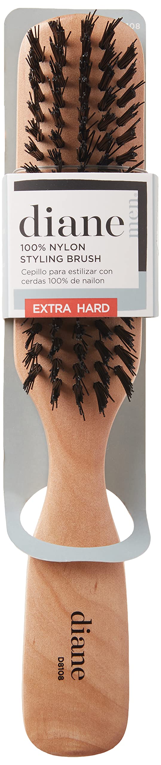 Extra Firm Nylon Bristles Styling Brush, 1 Count (Pack of 1)