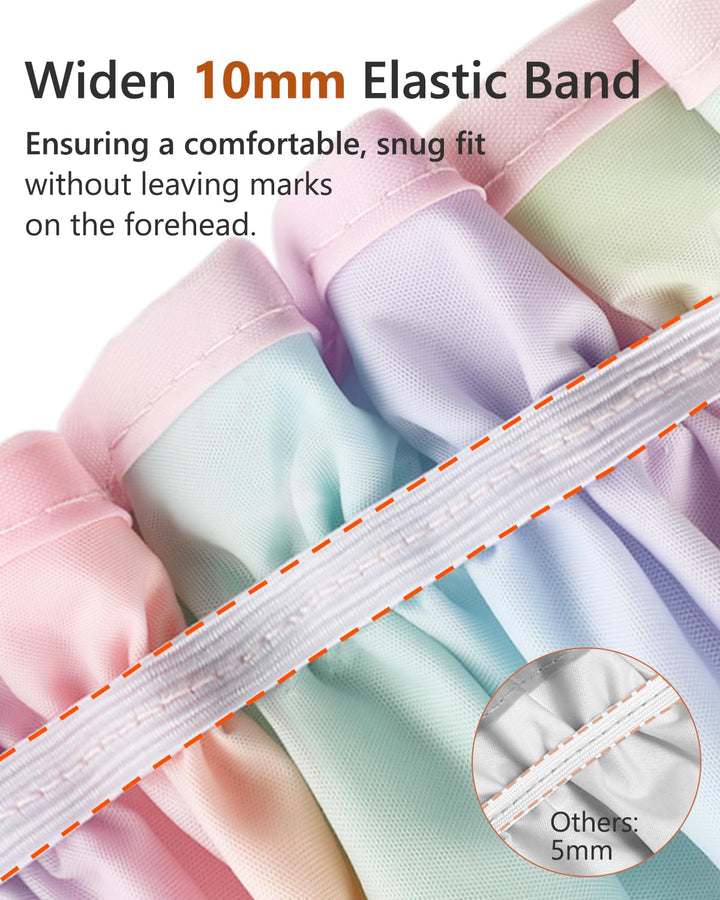 Sparkle Rainbow Shower Cap for Women and Girls, Double Layer Waterproof, Large size, Reusable, Washable, No Smell,Fashion Shower Cap (Pack of 1)