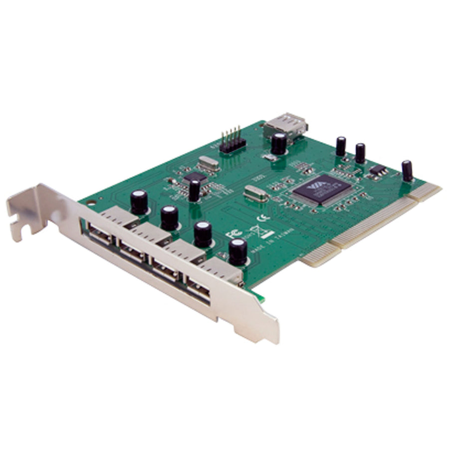 7 Port PCI USB Card Adapter - PCI to USB 2.0 Controller Adapter Card - Full Profile Expansion Card (PCIUSB7)