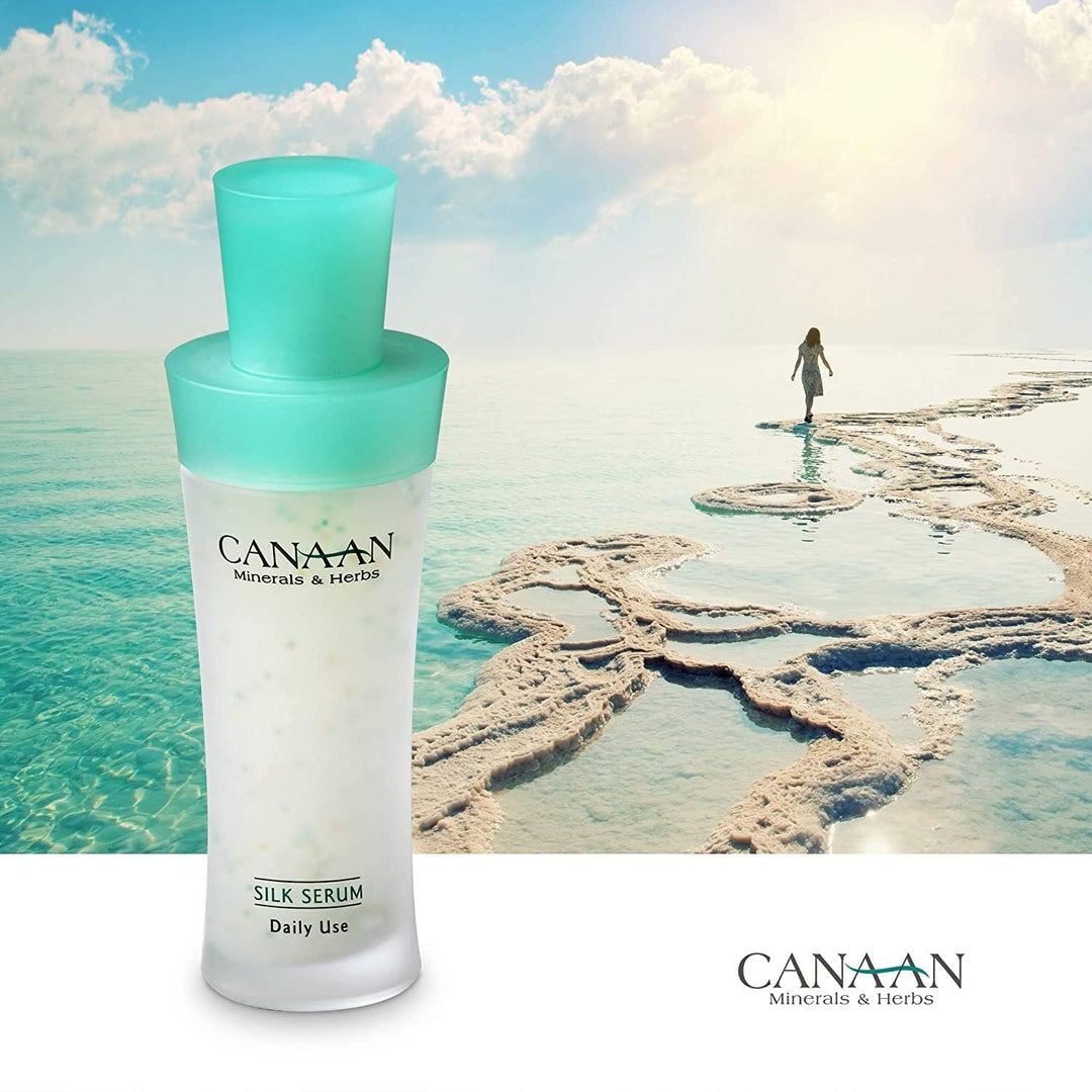 CANAAN Dead Sea Serum Anti-Aging - Daily Silk Nutritive Skin Serum For All Skin Types, 1fl.oz / 30ml, Get Youthful Skin