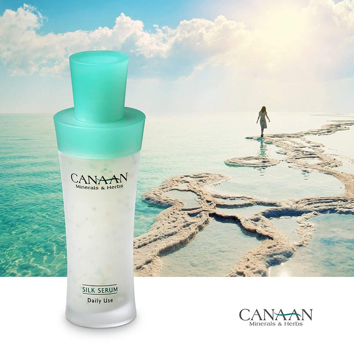 CANAAN Dead Sea Serum Anti-Aging - Daily Silk Nutritive Skin Serum For All Skin Types, 1fl.oz / 30ml, Get Youthful Skin