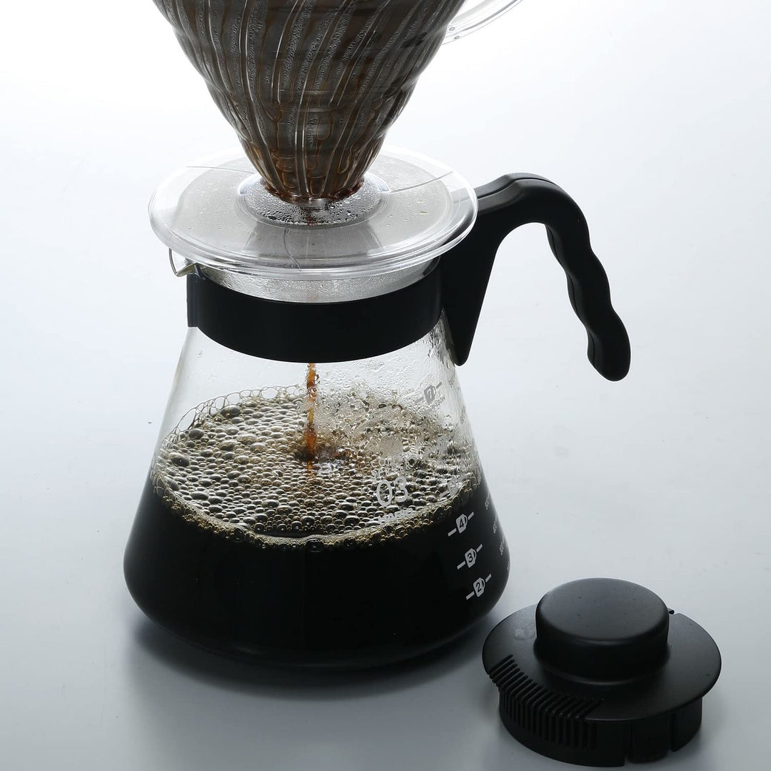 Hario V60 Glass Coffee Server, 1000ml, Black