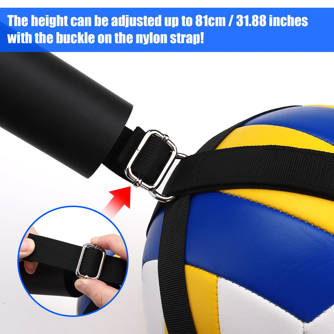 Volleyball Spike Trainer, Volleyball Spike Training System for Basketball Hoop, Volleyball Equipment Training Aid Improves Serving, Jumping, Arm Swing Mechanics and Spiking Power
