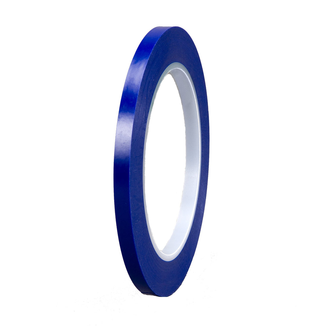 Vinyl Tape 471+, 1/4 in x 36 yd, Indigo, 1 Roll, Fine Line Tape for Paint Masking Striping, Color Separation and Complex Designs, High-Temperature, Stretch