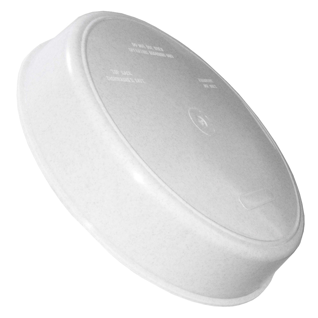 High Sided Partitioned Dish with Lid, Gray